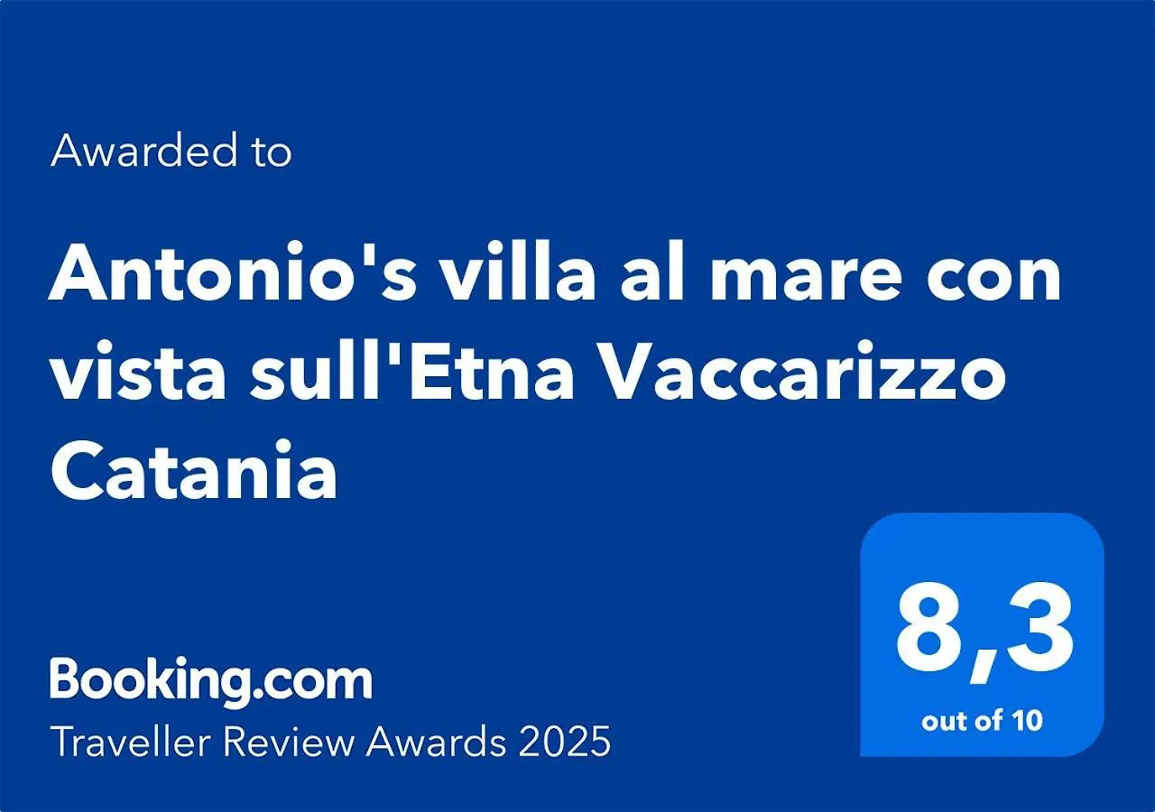 Holiday home Antonio'S Villa Al Mare Con Vista Sull'Etna Vaccarizzo Catania Italy
